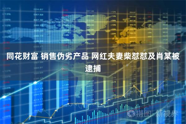 同花财富 销售伪劣产品 网红夫妻柴怼怼及肖某被逮捕